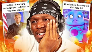 KSI DROP SOME MID quotThick Of Itquot ft Trippie Redd REACTION ksi Im getting cooked [upl. by Nogem]