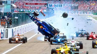 Crazy Formula 1 Crashes [upl. by Christianna]