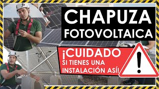 Arreglamos una CHAPUZA de instalación de PLACAS SOLARES que tenía mucho peligro [upl. by Purse]