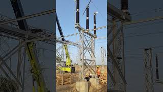 220kv switchyard isolator installation [upl. by Enelrac586]