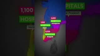 State with most hospitals in India state india hospital health care shorts aiims up [upl. by Tannenwald]