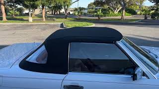 Mercedes 560SL Soft top demo video [upl. by Esorylime]