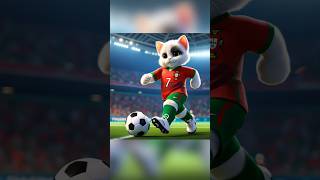 Kitten playing excellent football cat kitten catlover cutecat smartcat catshorts cattales [upl. by Hsirt544]