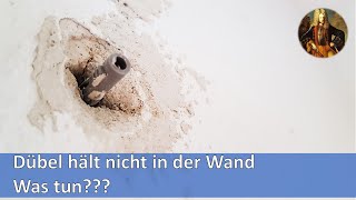 Dübel hält nicht in Wand  Was tun [upl. by Vandervelde]