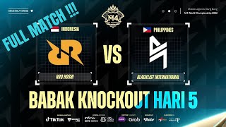 RRQ VS BLACKLIST KNOCKOUT STAGE M4 FULL MATCH [upl. by Wallach]