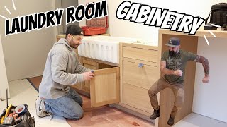 Building Custom Cabinetry For The Bourbon Moth Laundry Room [upl. by Yelrihs397]