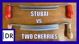 Drawknife comparison Stubai TwoCherries 🇬🇧🇺🇸 [upl. by Nogas]