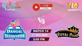 LIVE  WOMENS MATCH 2 DANGAL DIAMONDS VS ROYAL DIVAS [upl. by Inavihs]