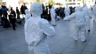 Pau  les masques blancs manifestent [upl. by Antone660]