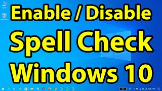 How to active auto correct and auto suggest typing in windows 10  spell checker in window [upl. by Beck845]