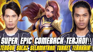 SUPER EPIC COMEBACK TERJADI❗️ TENGOK SOLOZ SELAMATKAN TURRET TERAKHIR❗️ [upl. by Nolaf]