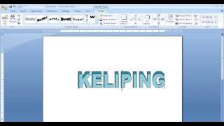 Cara Membuat Word Art Yang Unik di Microsoft Office Word 2007 [upl. by Aziaf487]