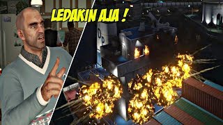 MISI SERU  MELEDAKKAN KAPAL  GTA 5 MISI 28  MERRYWEATHER HEIST FREIGHTER  PC [upl. by Alicul]