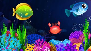 Lullabу and Calming Undersea Animation Lullaby Aquarium  Soothing fishes Baby Sleep Music [upl. by Maddy63]