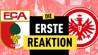 11 Eintracht Frankfurt verspielt Führung beim FC Augsburg  Bundesliga Reaktion [upl. by Lahcear250]