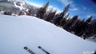 Pista nera 95kmh Spinale Direttissima 70  Madonna di Campiglio GoProHero4Gimbal WG [upl. by Nirda660]