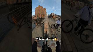 Extreme MTB on a bridge urbanfreeride mtb enduro bike downhill propain hamburg bike Downhill [upl. by Nnyluqcaj687]