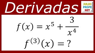 DERIVADAS DE ORDEN SUPERIOR  Ejercicio 3 [upl. by Thacker293]