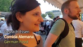 Comida callejera en FrankfurtAlemaniaStreet food in Frankfurt Germany English CC [upl. by Ethbun]