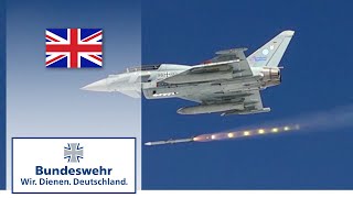 Eurofighter Typhoon in Aerial Combat Attack with Missiles  Bundeswehr [upl. by Helga]