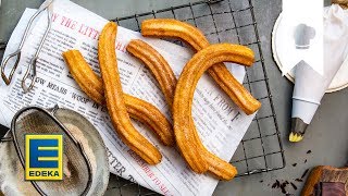 Churros Rezept  Knuspriges BrandteigGebäck mit selbstgemachter Schokosoße I EDEKA [upl. by Marsiella113]