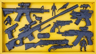 Cleaning Gun Shooting Toys Ak47 Shotgun Sniper Rifle Revolver Assault Rifle M16 Cowboy gun [upl. by Bond]