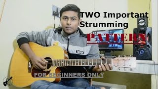 Tutorial 5Beginner Acoustic Guitar LessonTwo most important strumming pattern [upl. by Brnaby]