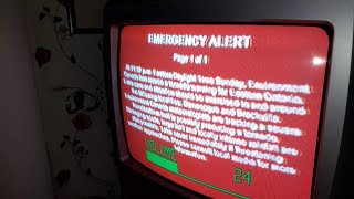 Live Emergency Alert TV broadcast July 24 2022 CIIITV2 Global Television analog Ontario Canada [upl. by Arekahs343]