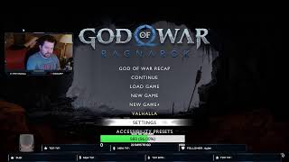 god of war ragnarok lets 100 percent the game lets fucking go every sub i take a blinker [upl. by Nevlin]