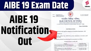 AIBE 19 Exam Date  AIBE 19 Notification Out  AIBE 19 Exam Preparation  Devashish Sir [upl. by Aicirpac840]