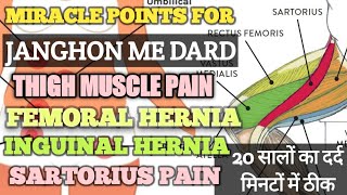 Janghon Mein Dard Ka Ilaaj  Pressure Points For Thigh Pain  Acupressure Points For Inguinal Hernia [upl. by Ahsikat654]