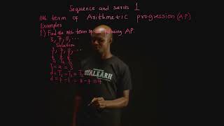 SS2  Sequence and series  Nth term of arithmetic progression  1 [upl. by Ynaoj791]