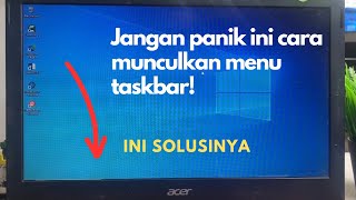 Cara menonaktifkan pop up menu taskbar secara permanen di windows 10 [upl. by Bradlee518]