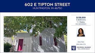 602 E Tipton Street Huntington Indiana Homes for Sale  wwwcoldwellhomescom [upl. by Laram]