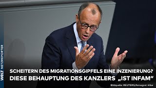 SCHARFE ANTWORT AUF KANZLERREDE Merz lehnt weitere Gespräche zur Migration mit der Ampel ab  WELT [upl. by Eberhart339]