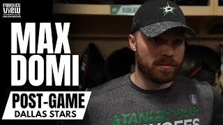 Max Domi Reacts to Dallas Stars Forcing Game 6 vs Vegas quotDug Ourselves a Hole Almost Out of Itquot [upl. by Enaywd]