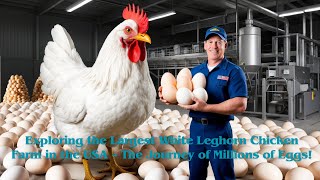 Exploring the Largest White Leghorn Chicken Farm in the USA – The Journey of Millions of Eggs [upl. by Isola854]