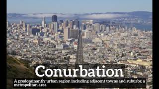 How to Say Conurbation in English  How Does Conurbation Look  What is Conurbation [upl. by Carrissa]