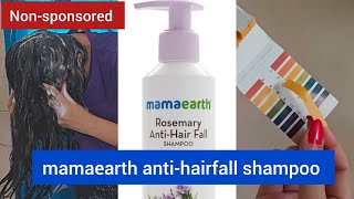 mamaearth rosemary antihair fall shampoo review  mamaearth shampoo [upl. by Fayre575]