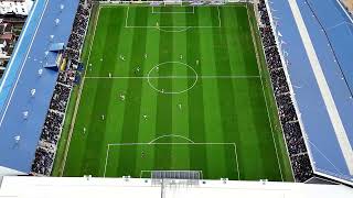 Fratton Park from above  Pompey vs Reading 170224 [upl. by Onitram772]