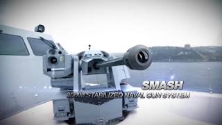 Aselsan SMASH 30mm Remote Controlled Stabilized Naval Gun System [upl. by Ardnaek]