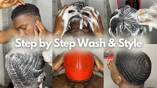 360 Waves Wash amp Style  Step By Step Tutorial [upl. by Atis]