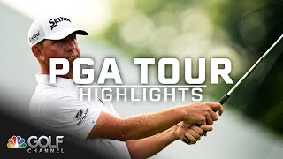 PGA Tour Highlights 2023 Wyndham Championship Round 4  Golf Channel [upl. by Aytac]