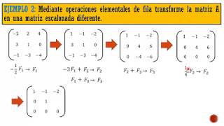 MATRICES ESCALONADAS [upl. by Ellan]