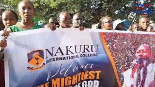 How Nakuru International College Welcomed Prophet Owuor In Nakuru [upl. by Hnacogn]