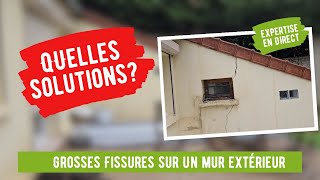 Fissure grave sur un mur extérieur quelles solutions [upl. by Aerb32]