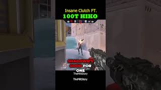 Insane CLUTCH Ft 100T HIKO  He is a BEAST  valorant youtubeshorts gaming youtube vct [upl. by Ygiaf]