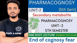 Pharmacognosy 5th sem unit 2  Secondary metabolite  biosources  therapeutic uses pharmacognosy [upl. by Fleming]