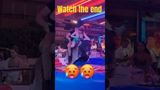 Bull 🐂 riding benidorm love travel visitbenidorm couplegoals couple summer beach youtube [upl. by Ledba524]