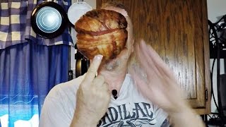 Bacon Wrapped Hamburger Deep Fried Basketball [upl. by Ilat]